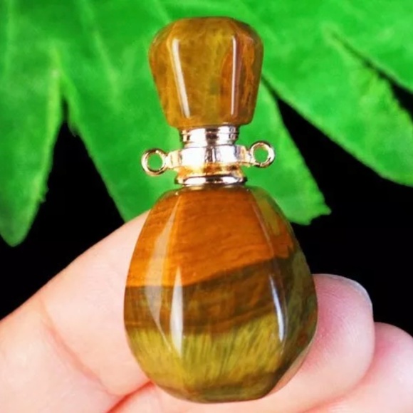Natural Ocean Jasper Essential Oil Diffuser Pendan - Picture 1 of 2